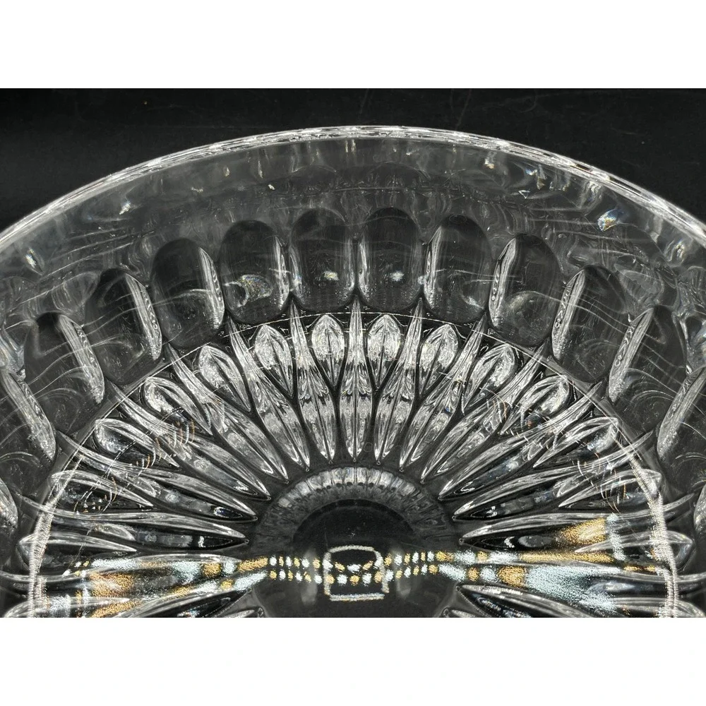 Vtg Gotham Althea Heavy Cut Lead Crystal Round Bowl 7.5